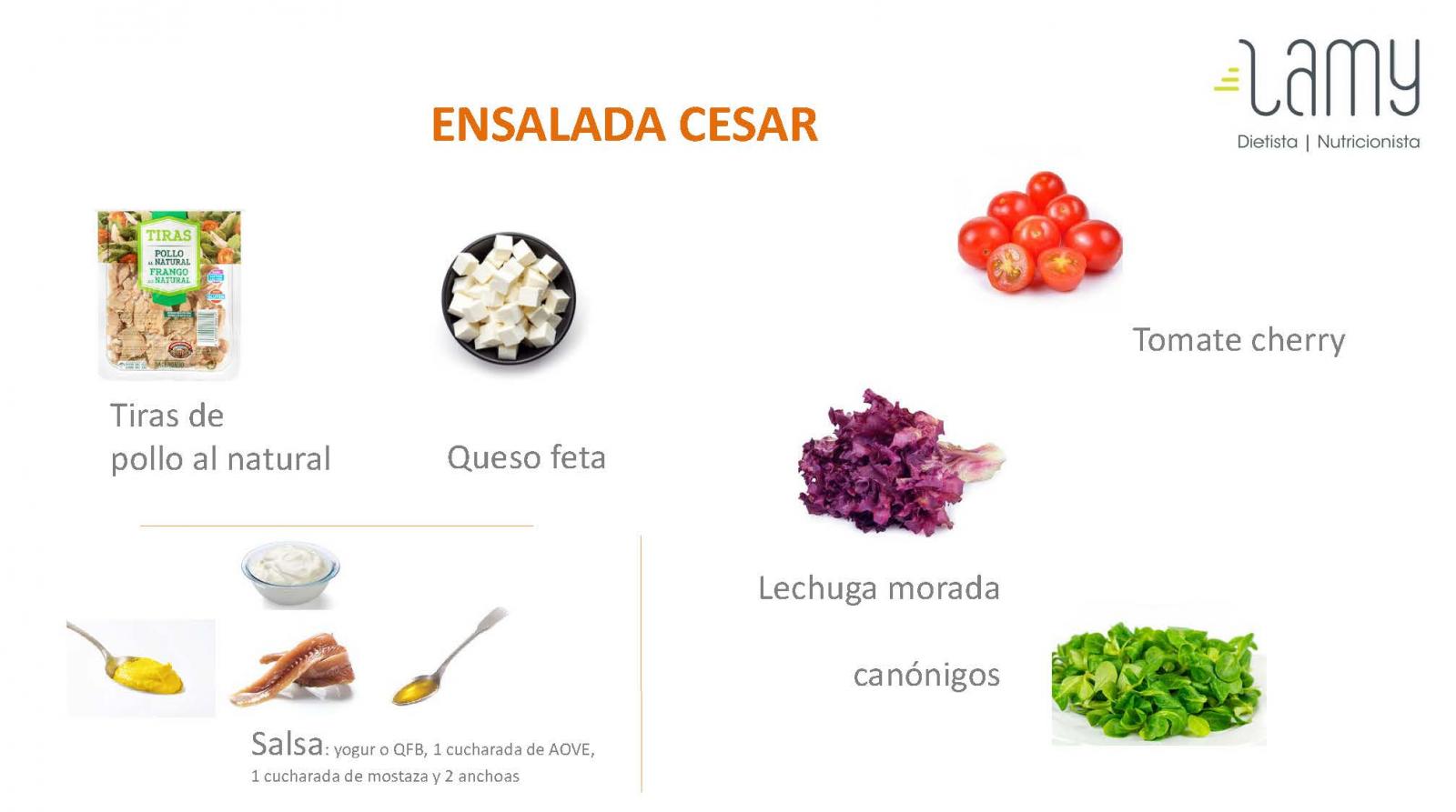 Dietista Nutricionista en Soria: Ensalada César